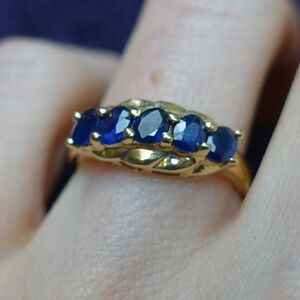 vintage dark topaz in 14K YG